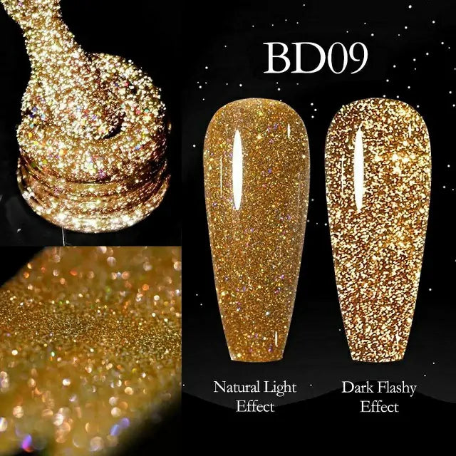 Venalisa Reflective Neon Disco Gel Nail Polish (BD09) (7.5ml)