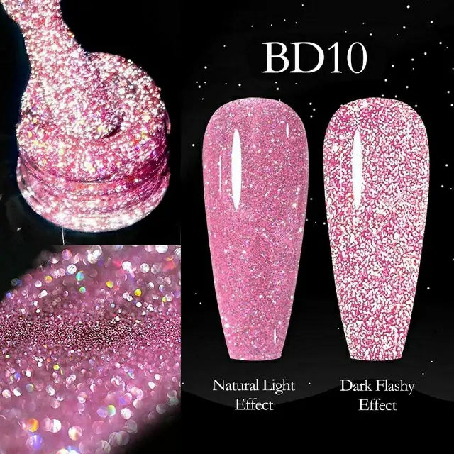Venalisa Reflective Neon Disco Gel Nail Polish (BD10) (7.5ml)
