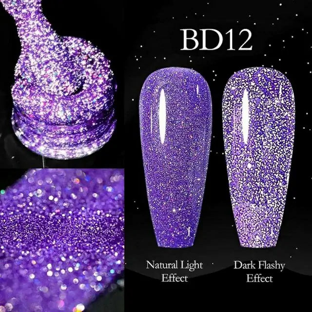 Venalisa Reflective Neon Disco Gel Nail Polish (BD12) (7.5ml)