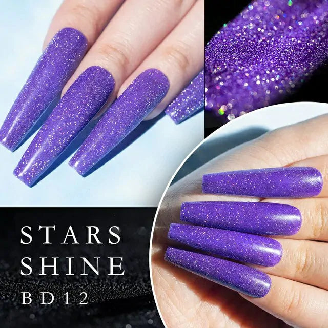 Venalisa Reflective Neon Disco Gel Nail Polish (BD12) (7.5ml)