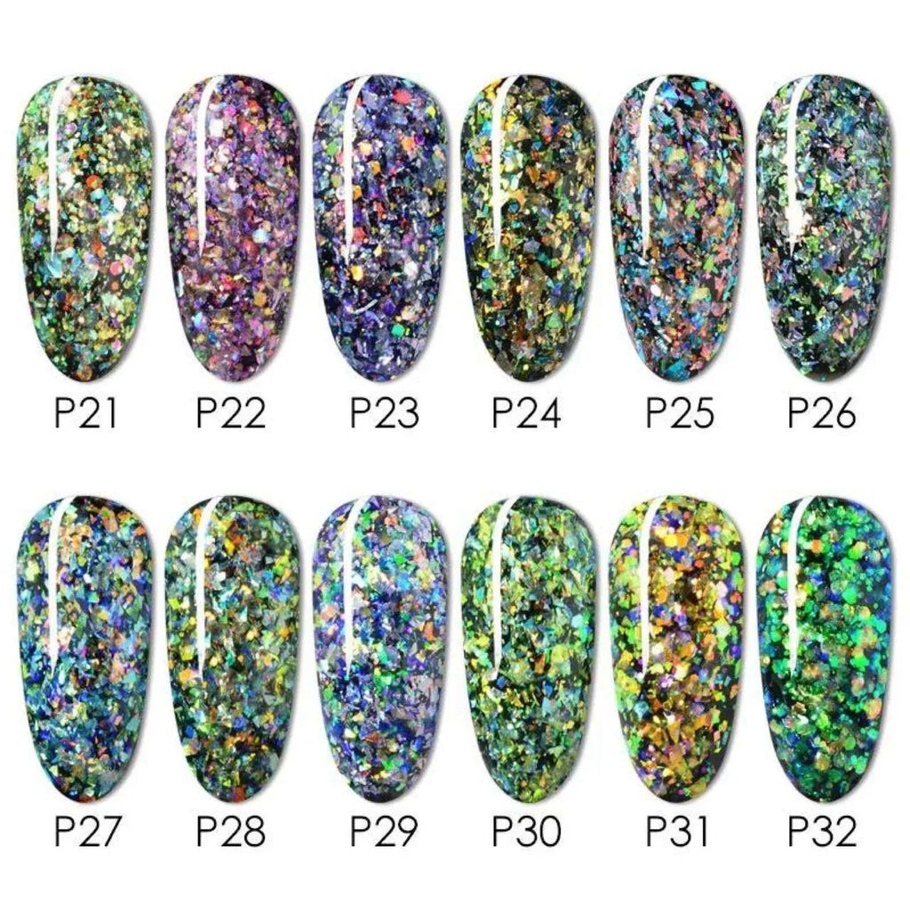 Venalisa Sequin Gel Pots (Set of 12)