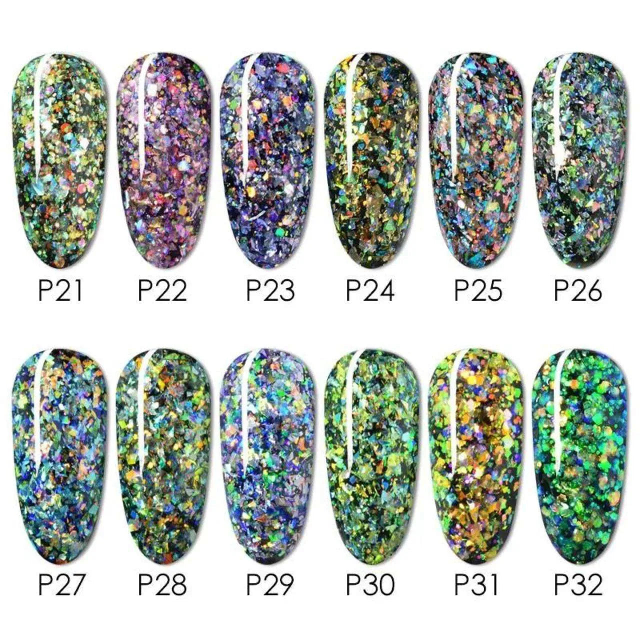 Venalisa Sequin Gel Pots (Set of 12)