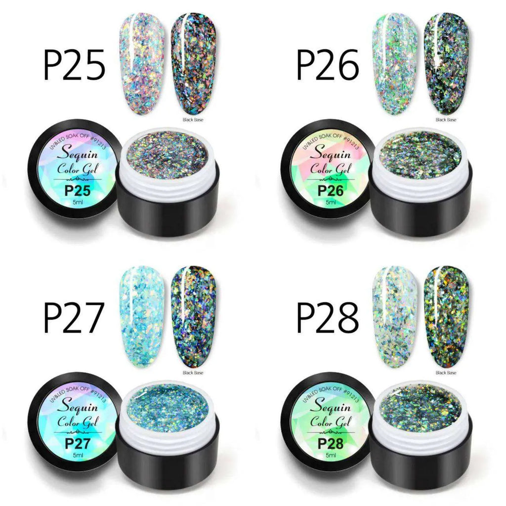 Venalisa Sequin Gel Pots (Set of 12)