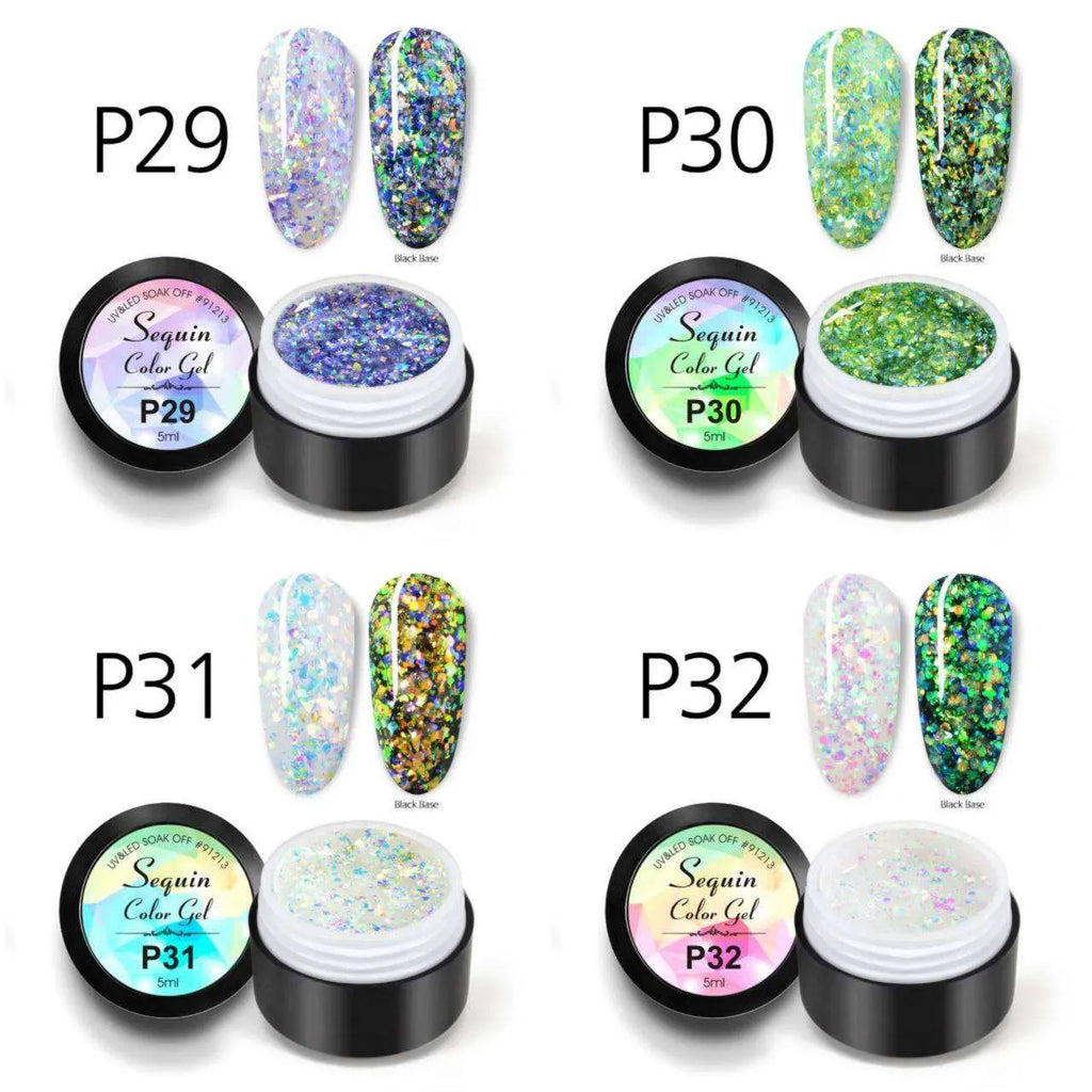 Venalisa Sequin Gel Pots (Set of 12)