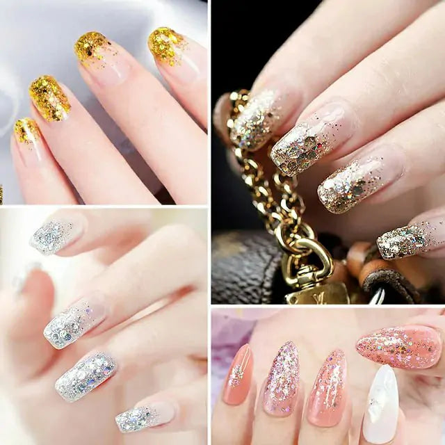 Venalisa Shaped Sequins Gel Pots (Set Of 12)