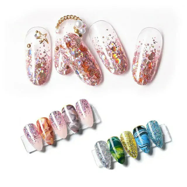 Venalisa Shaped Sequins Gel Pots (Set Of 12)
