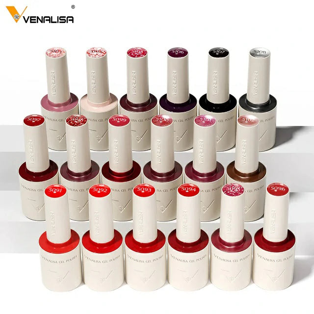 Venalisa V6 Hema Free Gel Polish Set - 22 Pcs with Color Card (Ruby Kiss)