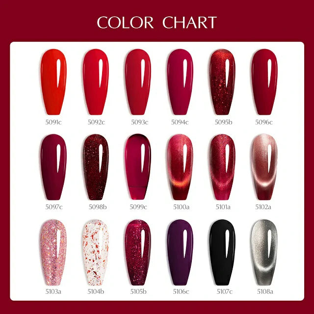 Venalisa V6 Hema Free Gel Polish Set - 22 Pcs with Color Card (Ruby Kiss)