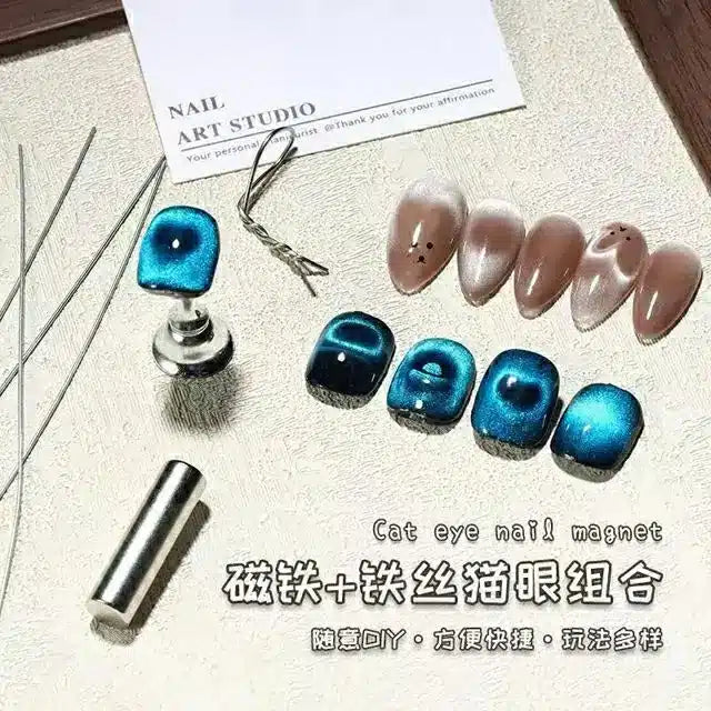 Nail Art Cat Eyes Iron Wire Magnet
