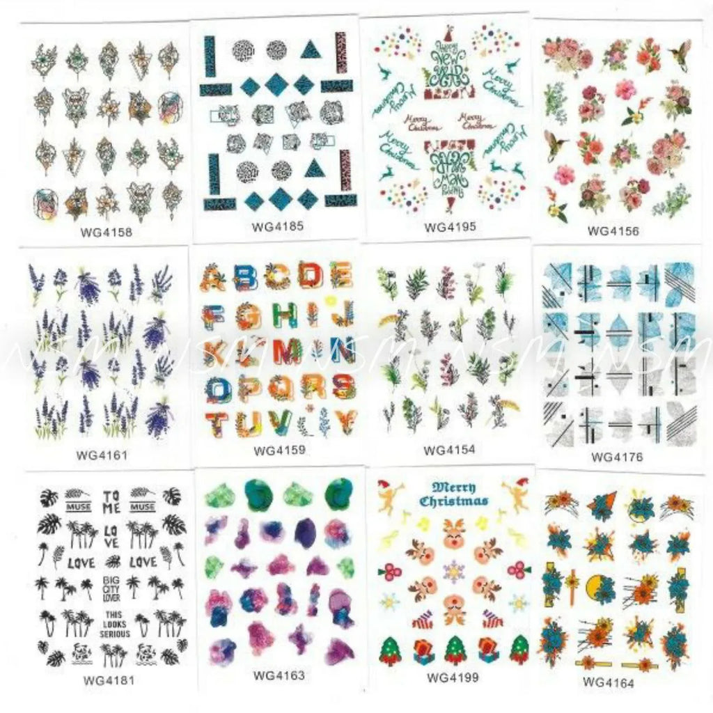 Water Decals Set No. 1 (50 Designs)