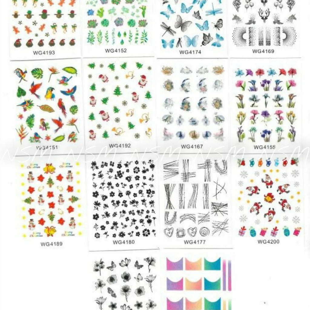 Water Decals Set No. 1 (50 Designs)