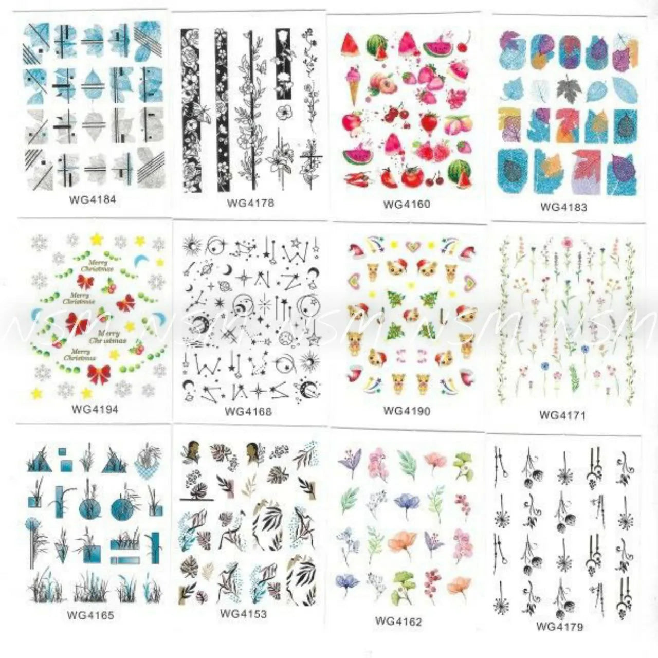 Water Decals Set No. 1 (50 Designs)