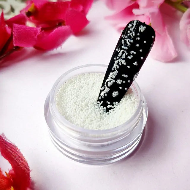 White Caviar Beads Jar
