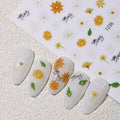 White Daisy Flowers Sticker Sheets (1236)