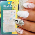 Winter And Sweaters Themed 5D Nail Art Sticker Sheets (5D-K016)