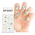 Elegant Floral And Leaves Sticker Sheets (XF-3347)