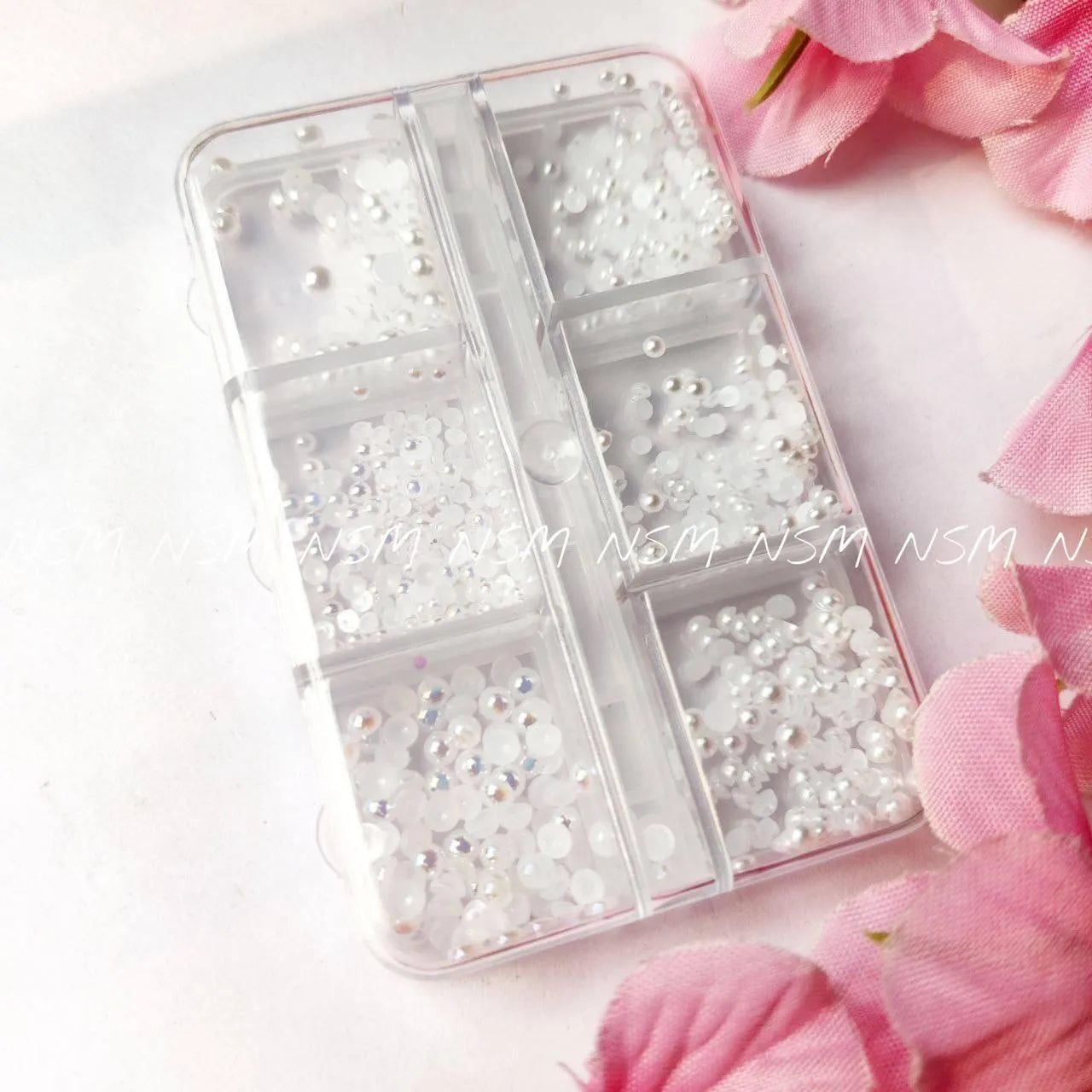 Half Pearl Nail Mylar Grid