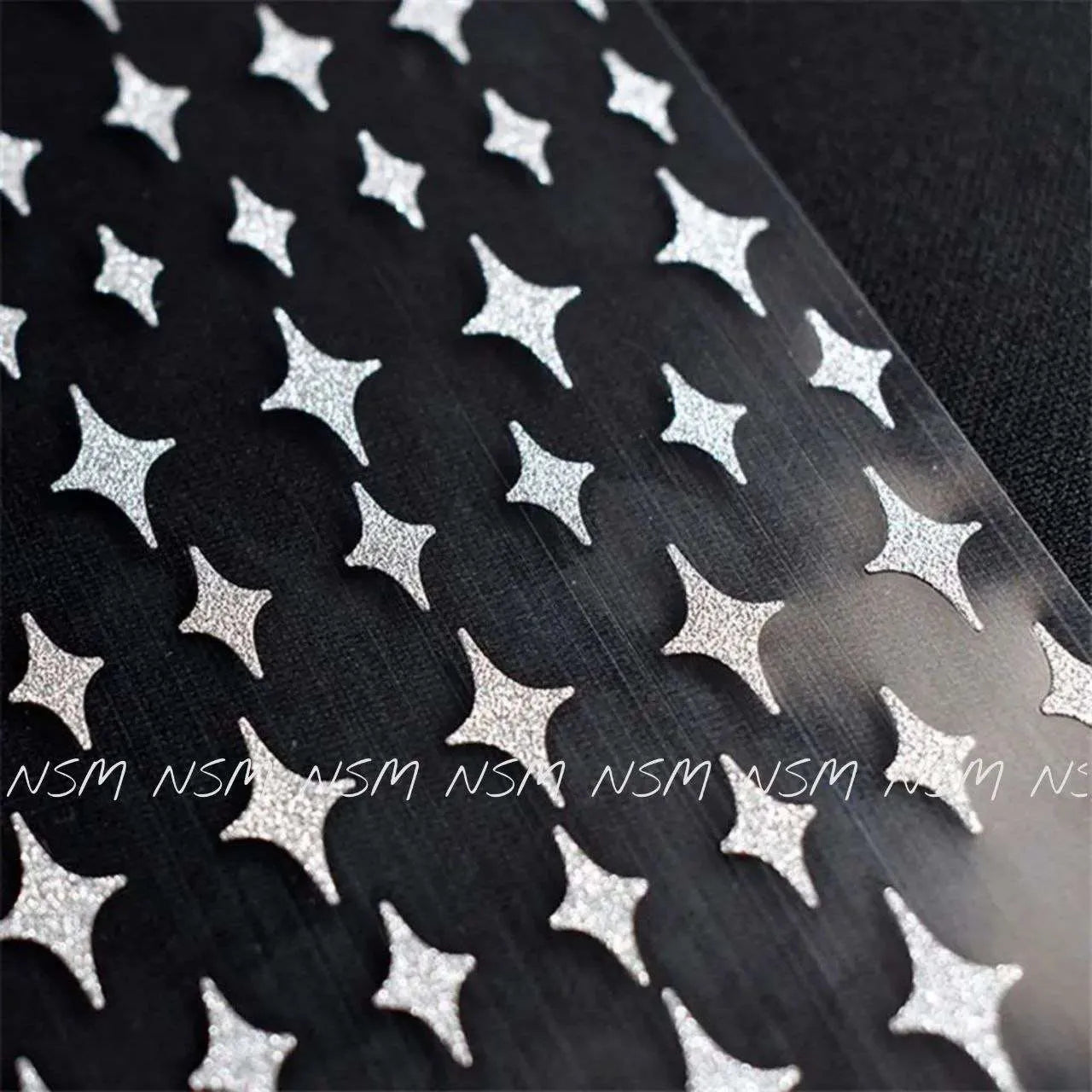 Starry Night Stars Reflective Glitter Sticker Sheets