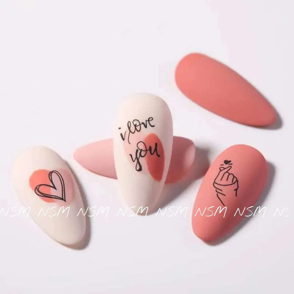 Valentine's Special Hearts, Love And Texts Sticker Sheets (F636)