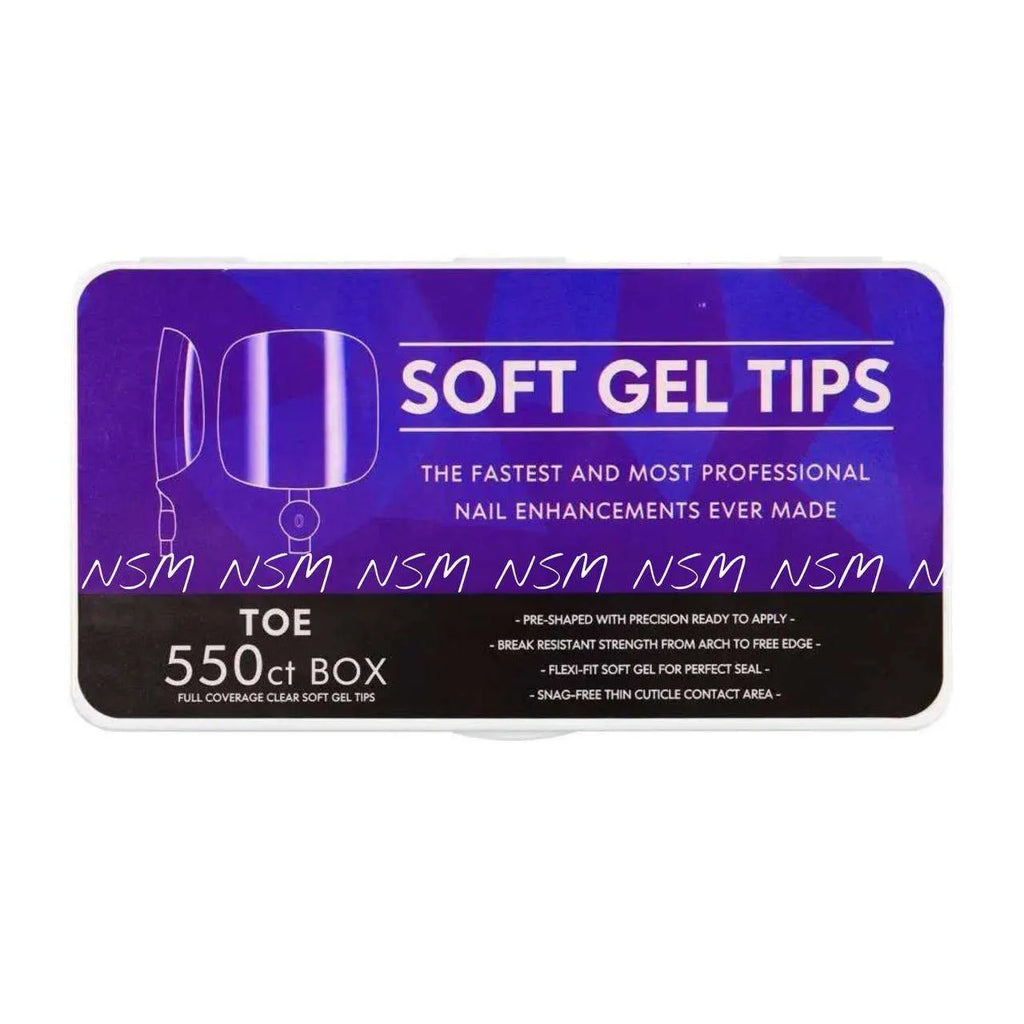 Toe Soft Gel Tips Box (550 tips)