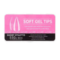 Short Medium Stiletto Soft Gel Tips Box (550 tips)