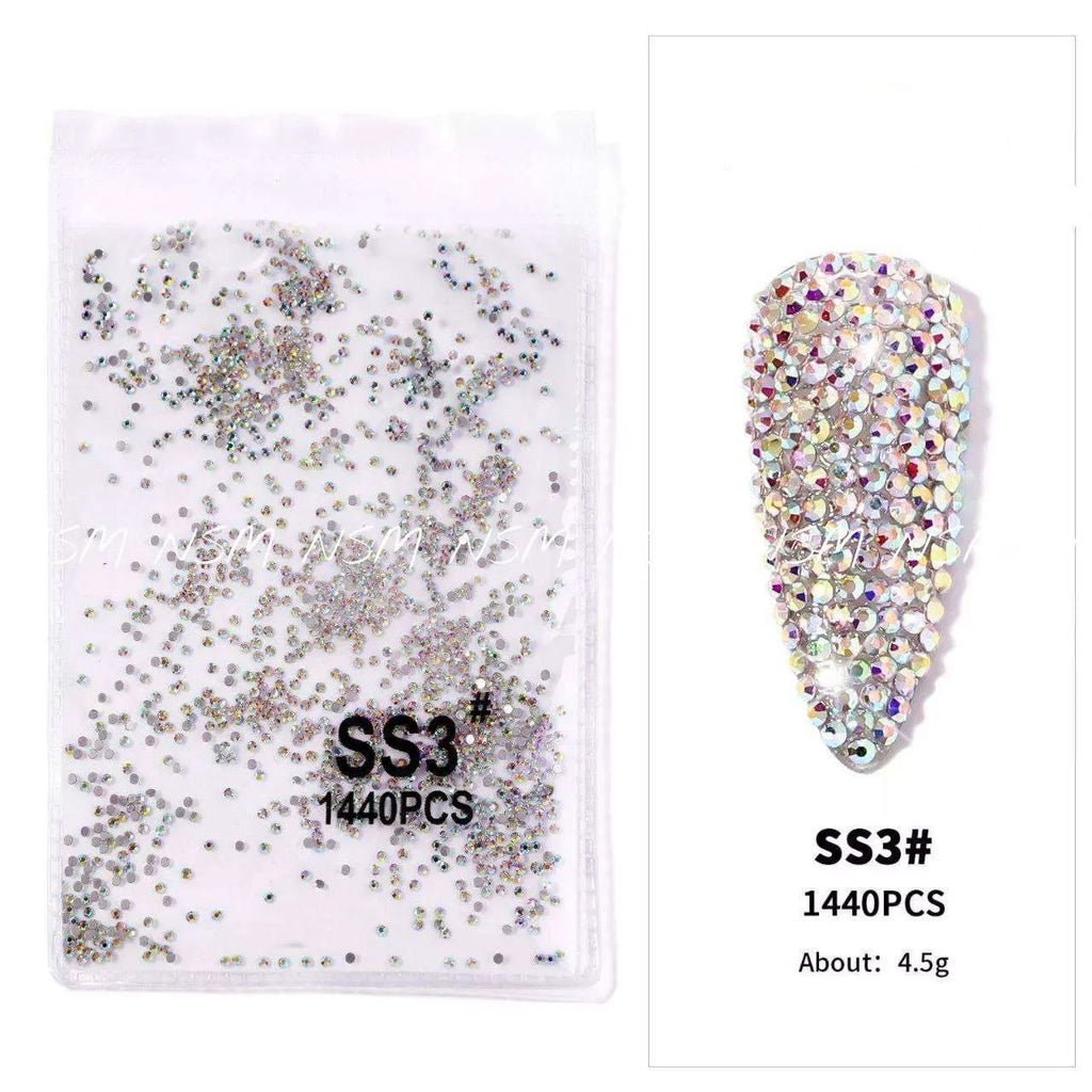 Ab Aurora Rhinestones (Pack of 1440 Pcs)