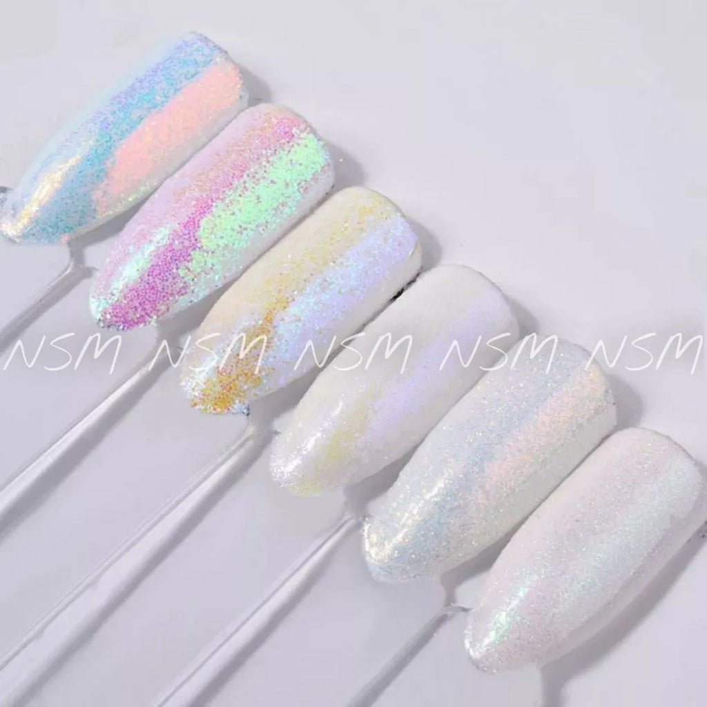 Iridescent Sugar Glitter Powder (Set Of 12 1gm Jars)