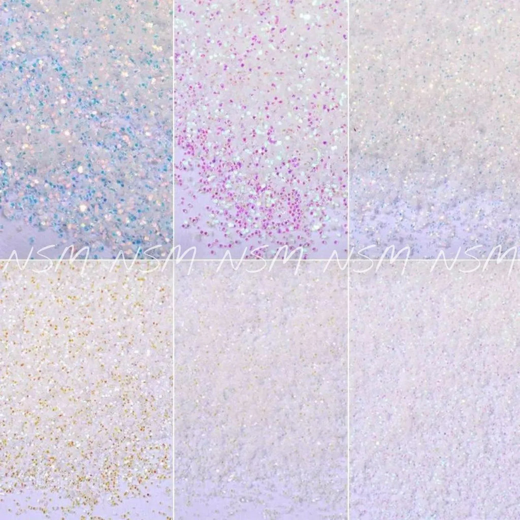 Iridescent Sugar Glitter Powder (Set Of 12 1gm Jars)