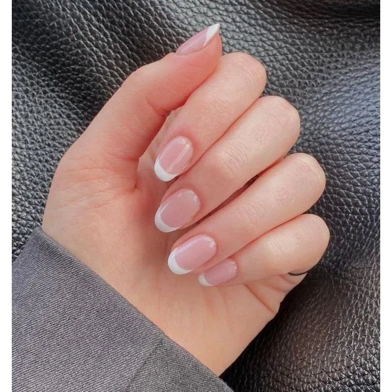 Short Oval Nail Tips (Transparent) (Pack Of 500 Pc)