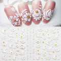 Beautiful White Flowers 5D Sticker Sheets